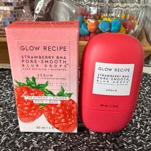 Glow Recipe Strawberry BHA Pore-Smooth Blur Drops - Coral Pink